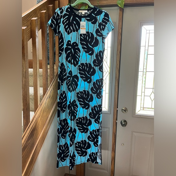 Micheal Kors blue&black maxi dress size S - Picture 1 of 6